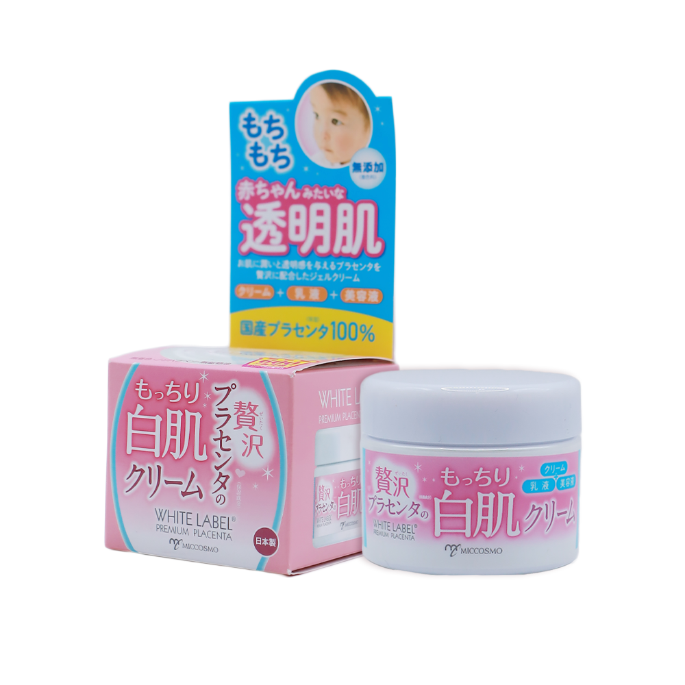 WHITE LABEL PREMIUM PLACENTA CREAM 60g – Kem Dưỡng Nhau Thai Làm Sáng & Cấp Ẩm Dịu Nhẹ
