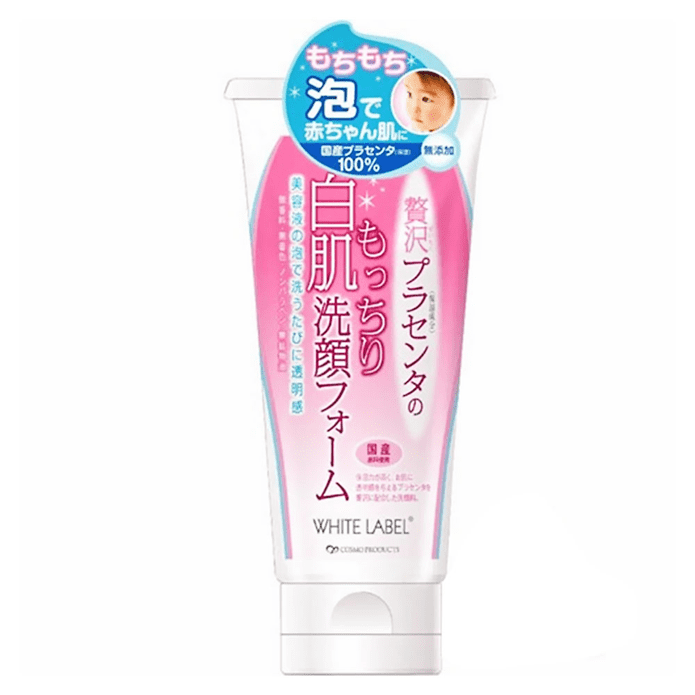 WHITE LABEL PREMIUM PLANCENTA WASH 110g - Sữa rửa mặt trắng sáng da, chứa nhau thai