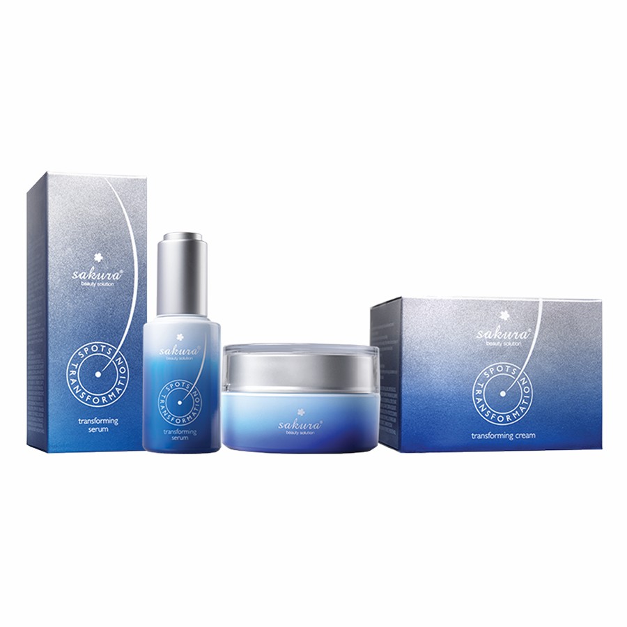 Bộ giảm nám toàn diện Sakura Transforming Serum & Cream